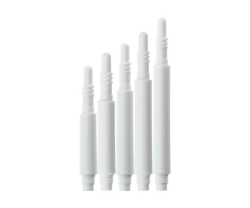 8 Flight White Regular 19mm Spinning Shafts