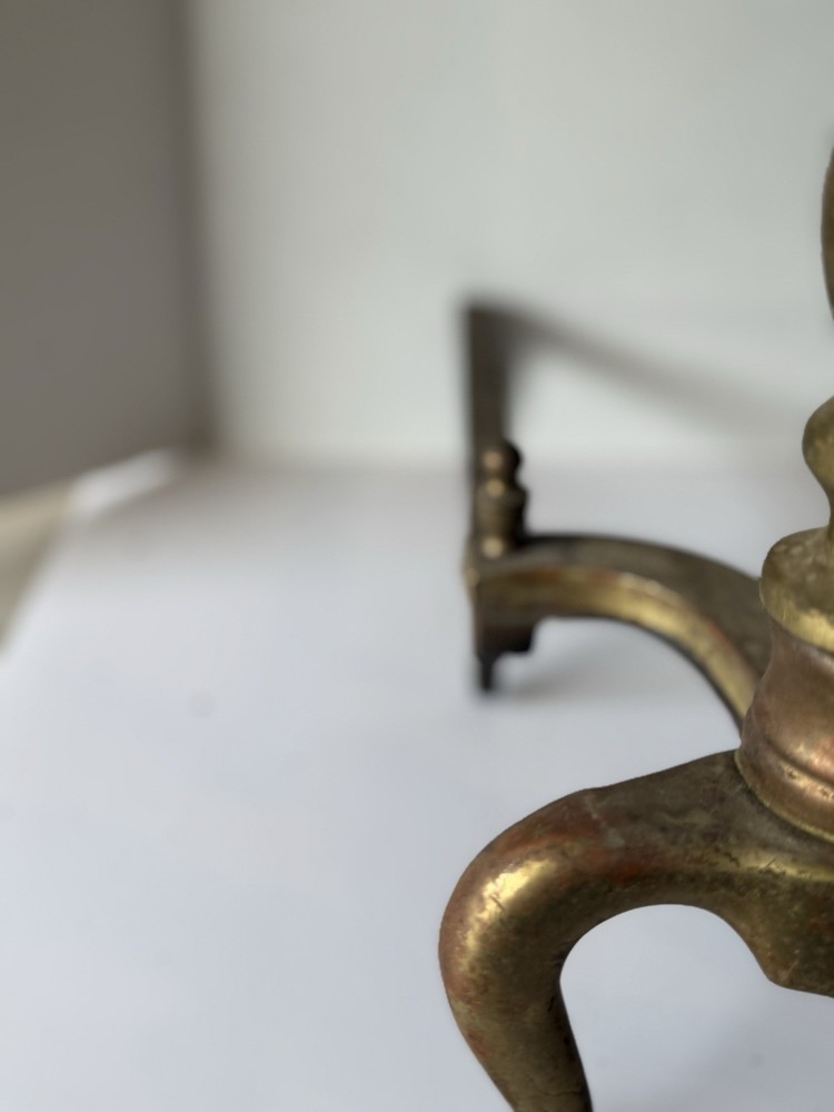 Vintage Brass Andirons