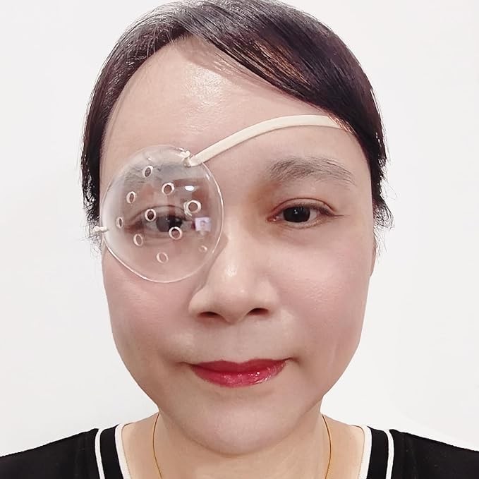 2Pcs Eye Shield After Cataract Surgery,Clear Eye Protector with Adjustable St...