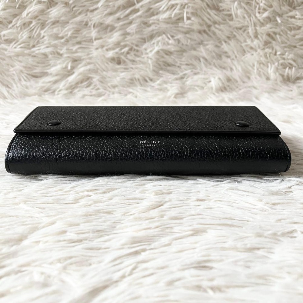 CELINE Large Flap Multi Function Long Wallet From Japan