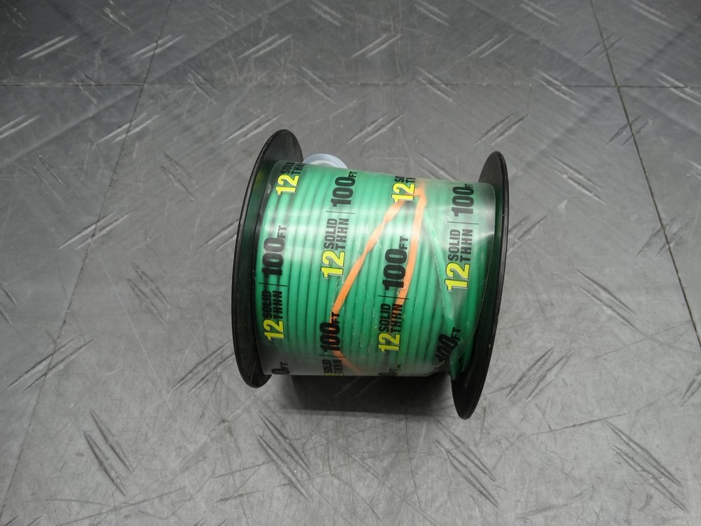 Southwire 100 ft. 12 Gauge Green Solid Copper THHN Wire