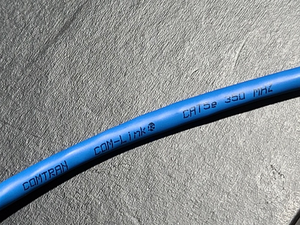 ComTran 32567 24/4P COM-Link Cat5E CMP Plenum Network Ethernet Cable Blue /100ft