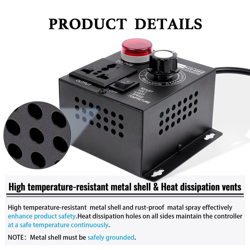 AC Motor Speed Controller ,Fan Speed Controller&Variable Speed Controller, 12...