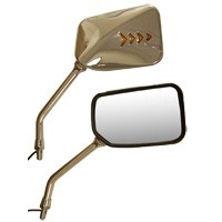 EMGO 20-37366 MIRROR LEFT CHR W/LIGHT