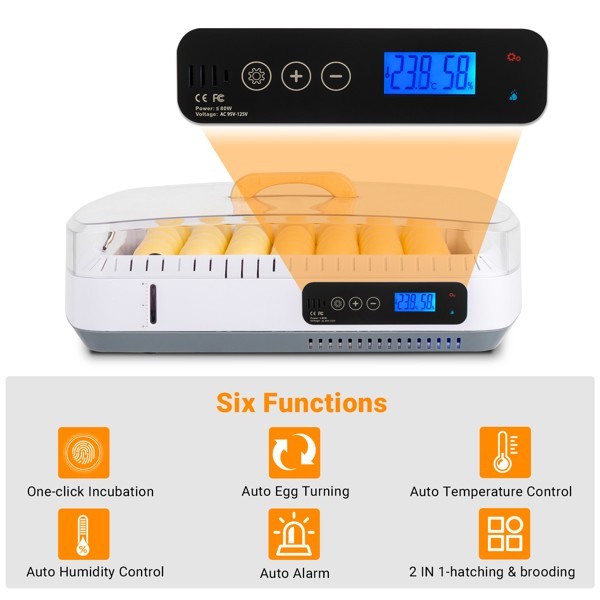 35 Egg Incubator with Automatic Egg Turning humidity Control Incubator for Eggs
