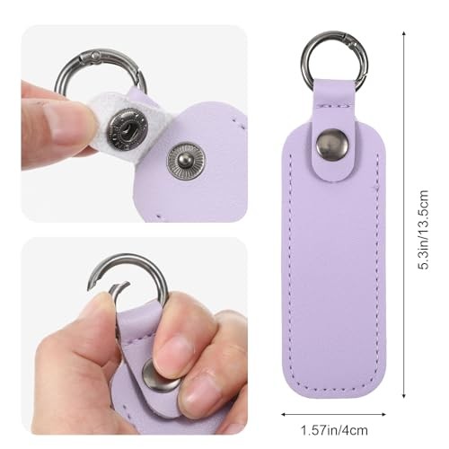 Leather Flash Drive Case, 4 PCS USB Flash Drive Storage Case USB Keychain