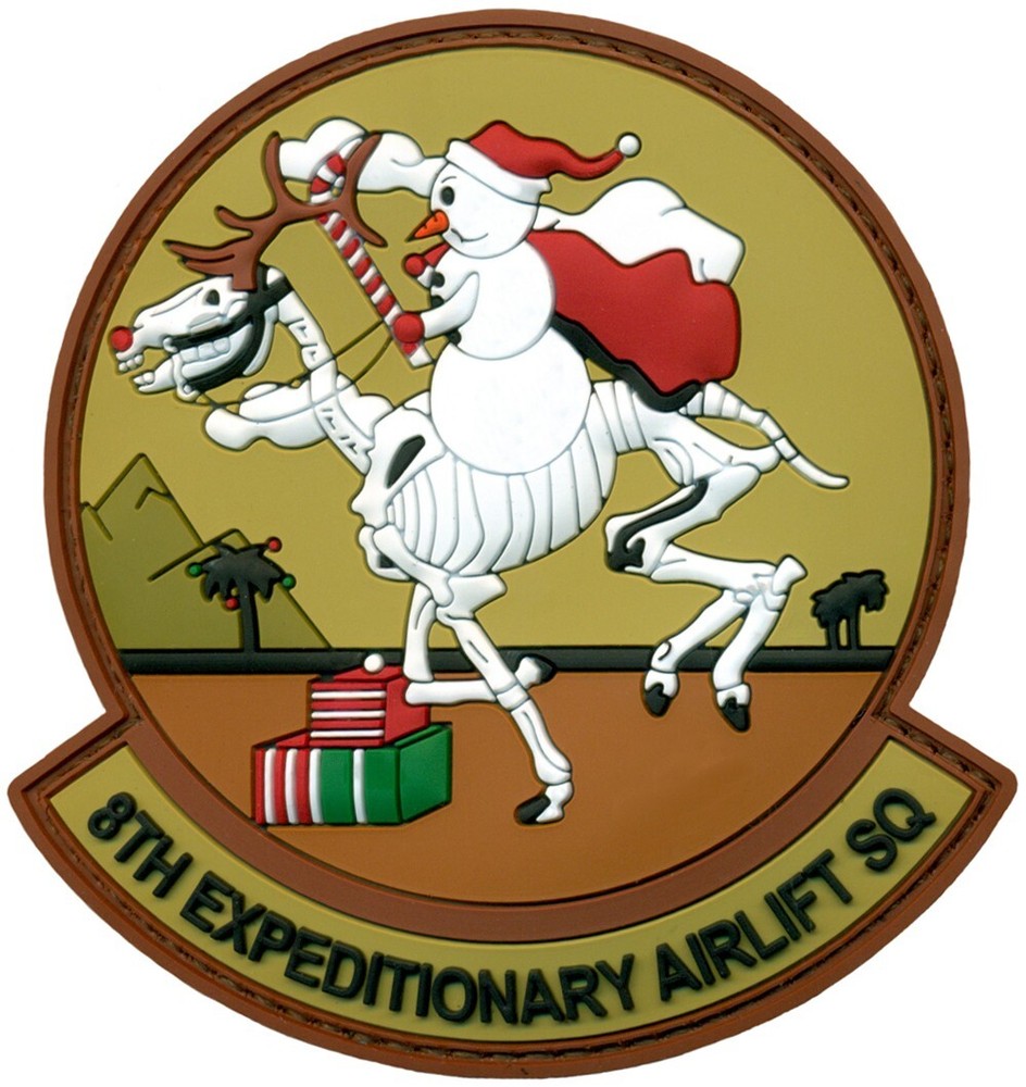 USAF 8th AIRLIFT SQUADRON CHRISTMAS PATCH
