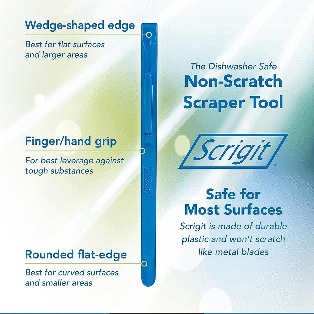Scrigit Scraper No-Scratch Plastic Scraper Tool, 2 Pack - The Handy Multi-Use