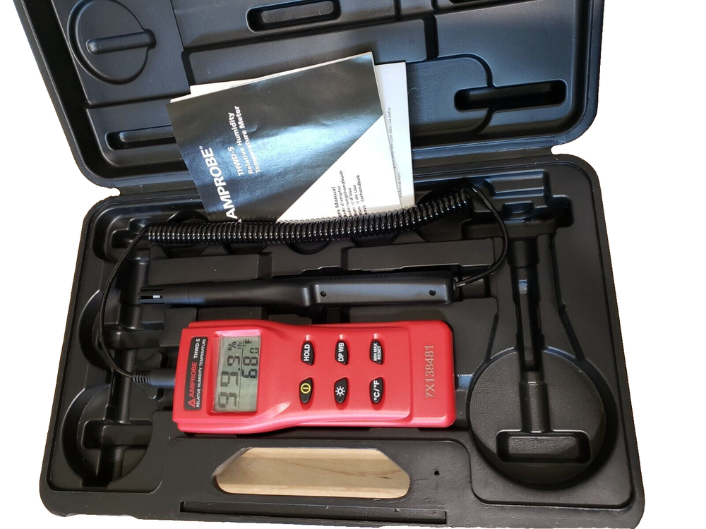 Amprobe THWD-5 / THWD5 Relative Humidity & Temperature Meter w/ Flexible Probe