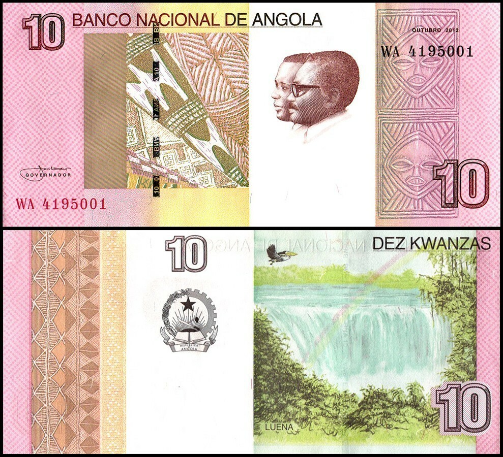 Angola 10 Kwanzas, 2012, P-151B, UNC