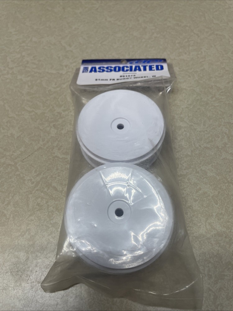Team Associated 91572 61mm Fr Buggy Wheels White