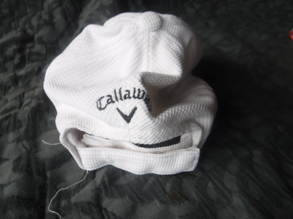 Golf Calaway HAt White Adjustable Pre OWned