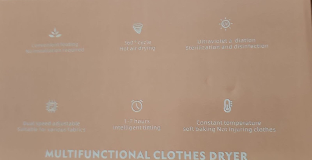 MULTI-FUCTION FOLDING DRYER MACHINE ~ PURPLE