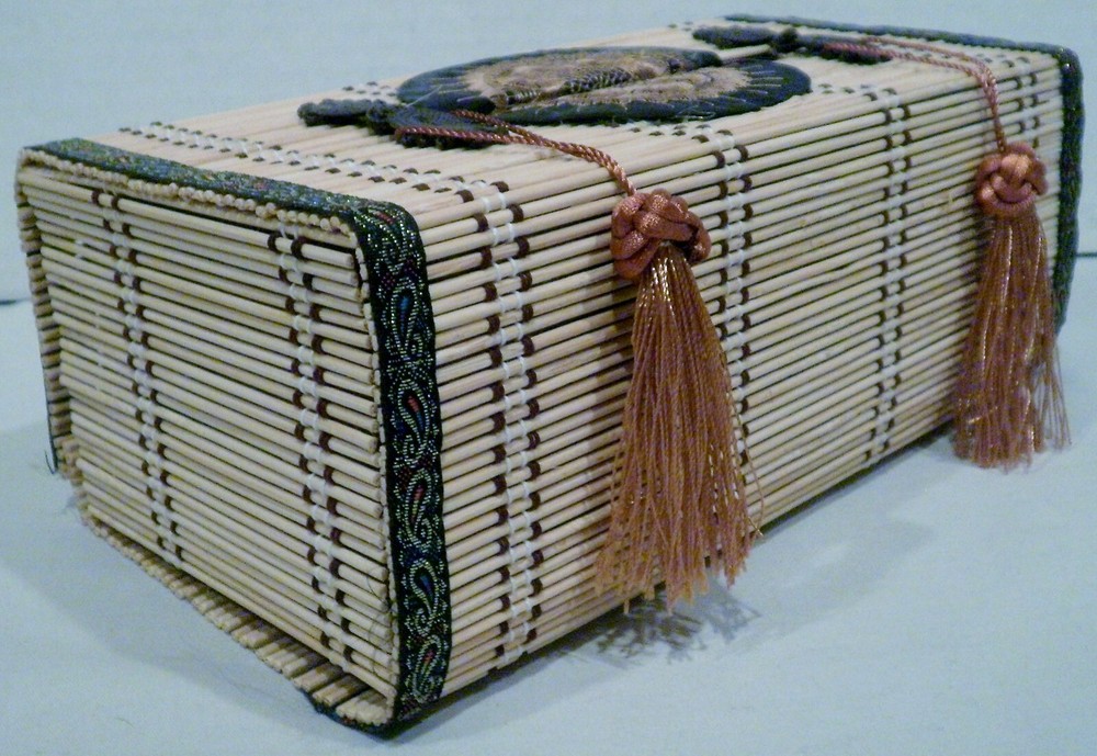Rectangular Reed Tissue Box Cover