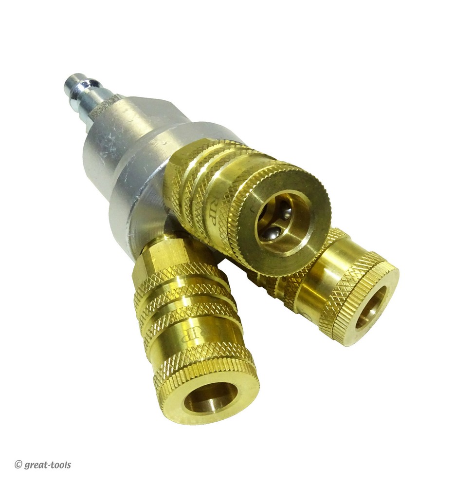 COMPRESSED AIR MAINFOLD – 3-way quick coupling splitter – air compressor – tools