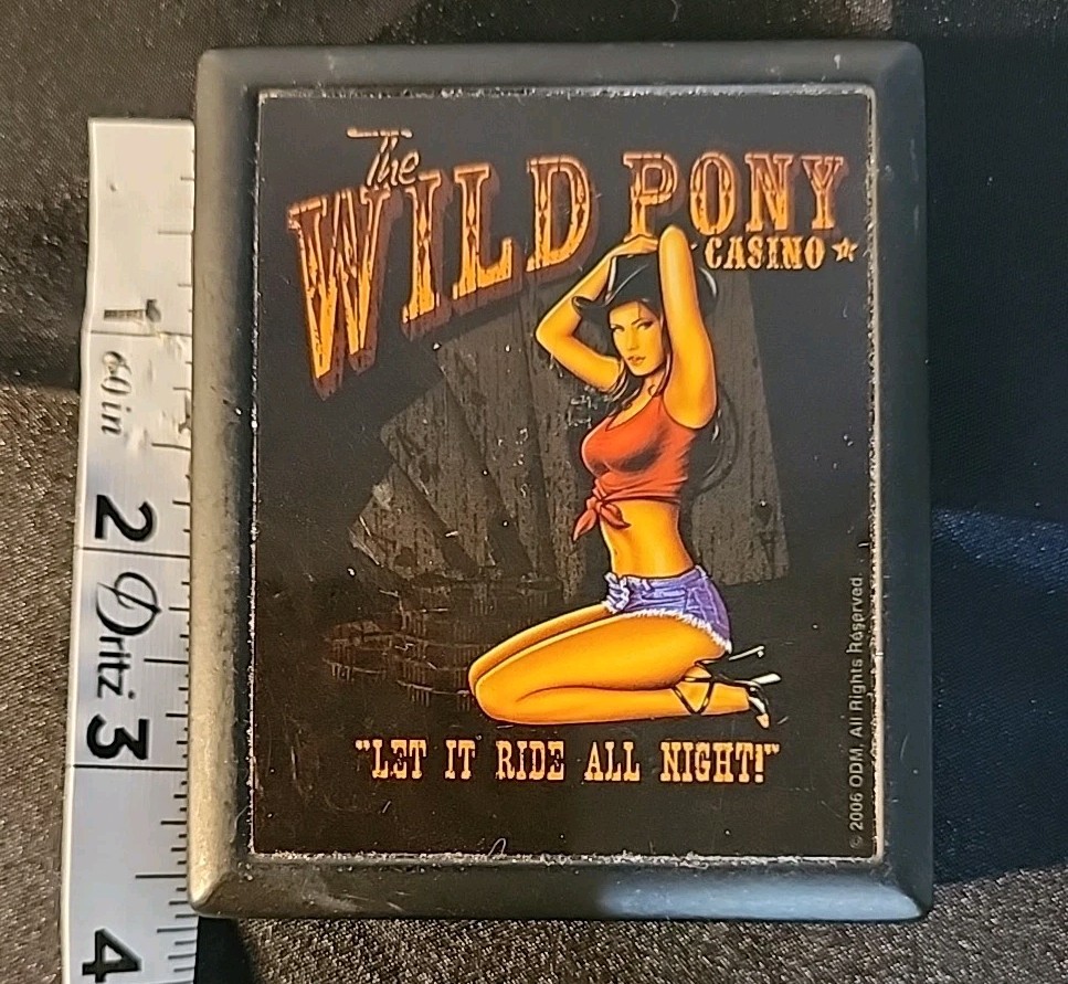 Plastic Cigarette Case Wild Pony Casino