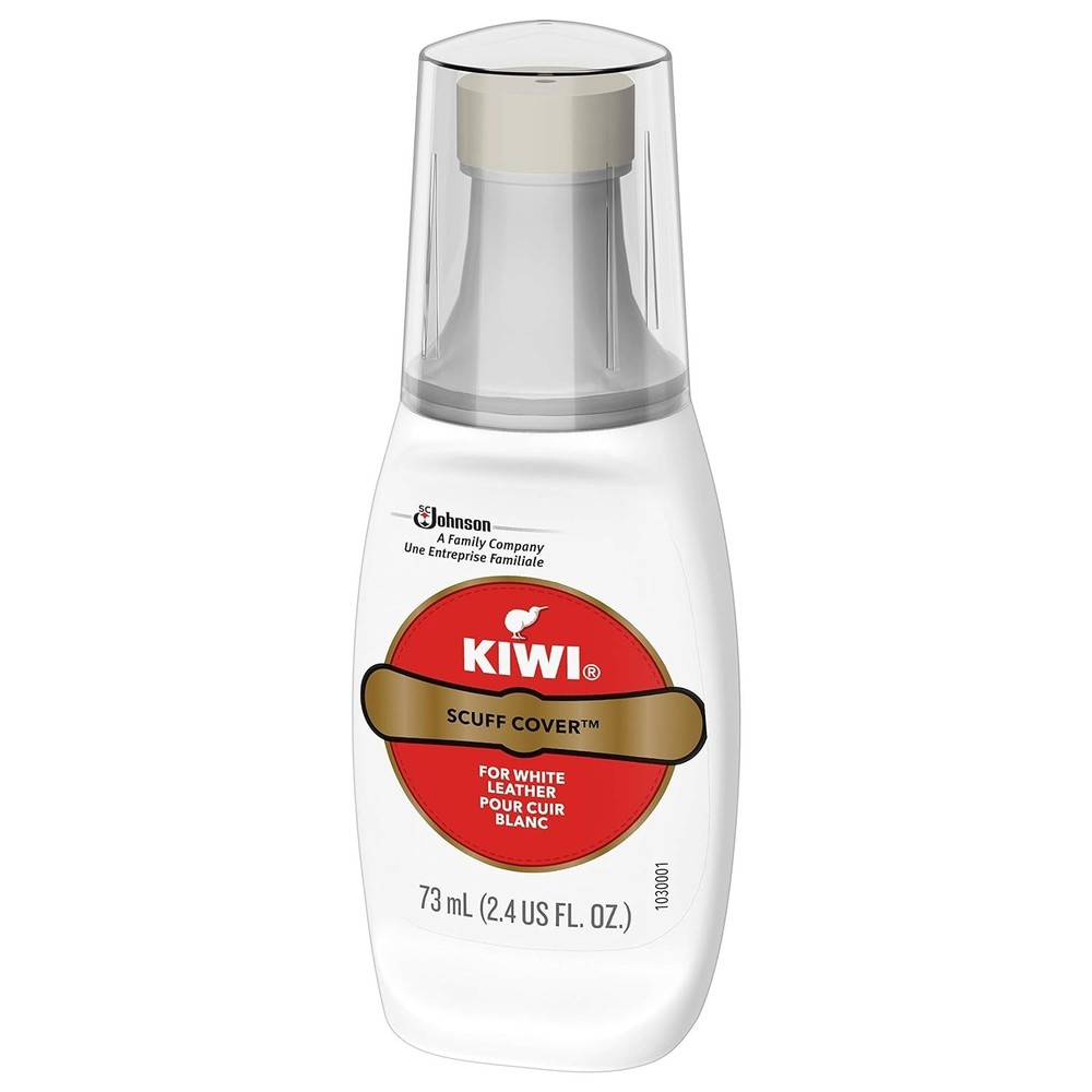 White Leather Scuff Cover: No-Buff Shine & Sponge Applicator, 2.4 Fl Oz