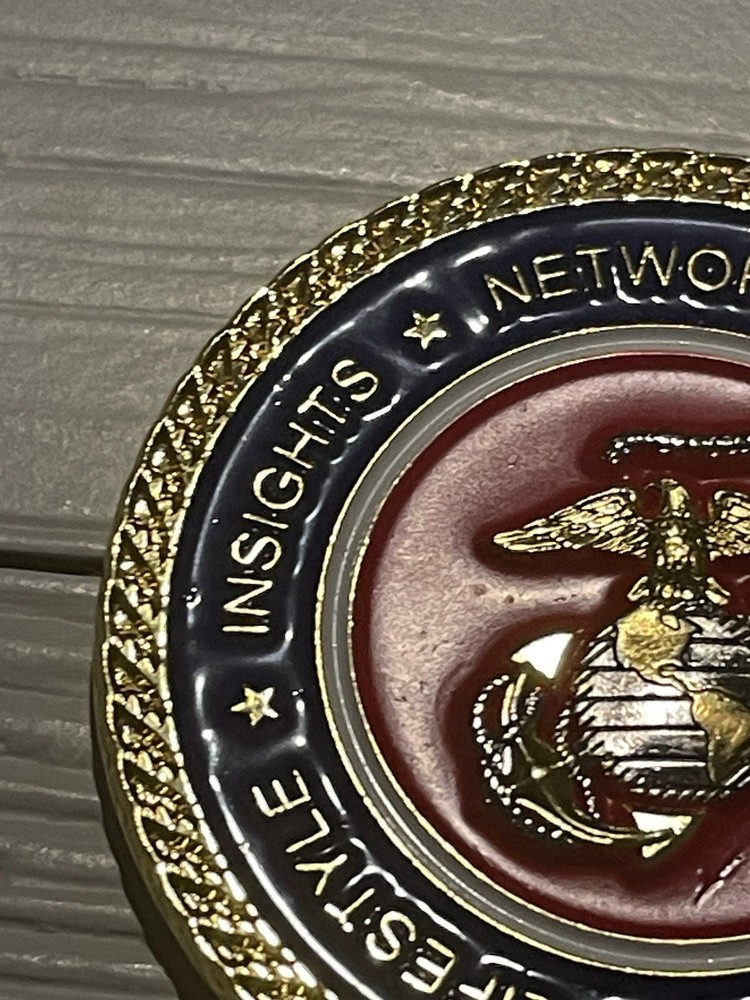 MCB Quantico Challenge Coin LINKS Training USMC Marine Corps Base