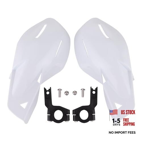 7/8" Handlebar Hand Brush Guards Protector Handguards Assy Replacement White