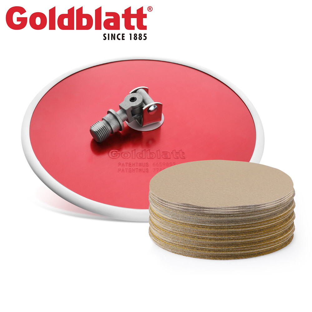 Goldblatt 9" Drywall Sander Hook Loop 30pc Sanding Discs 80 x 100/180 Mixed Grit