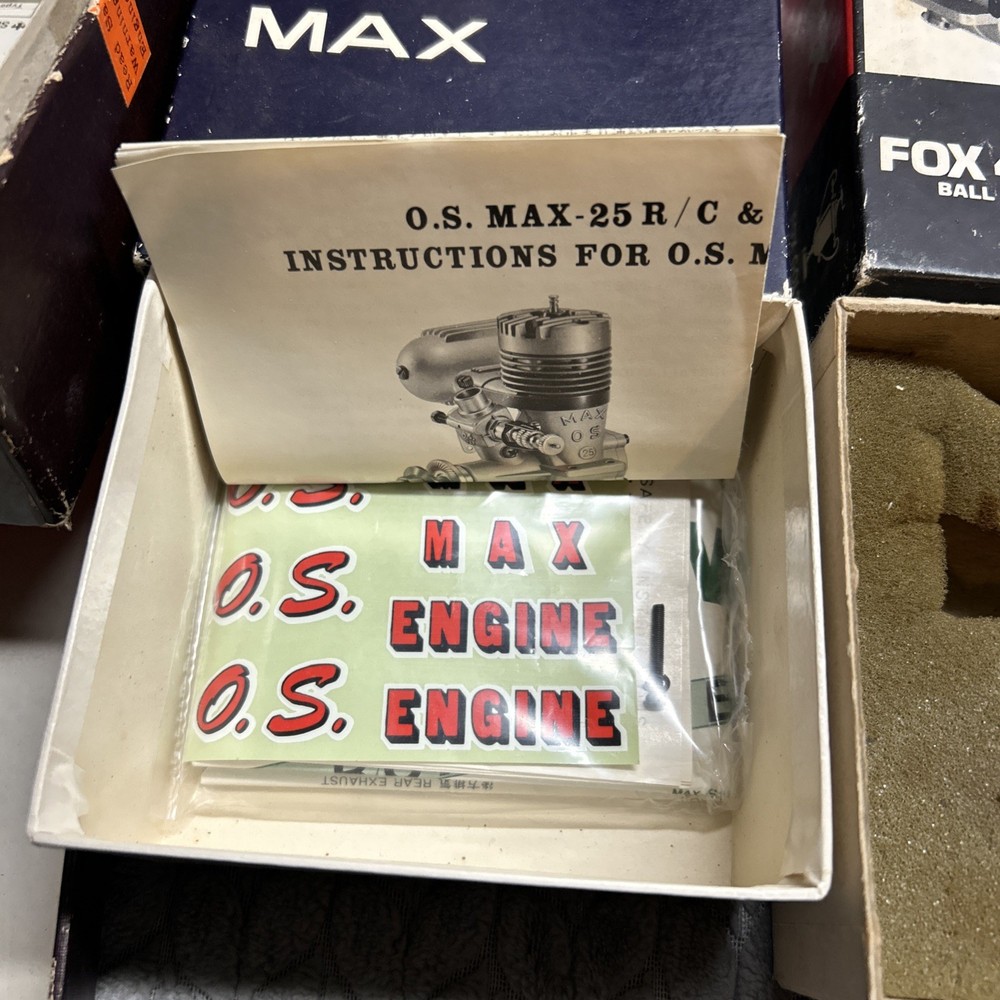 Vintage RC Airplane Empty Engine Boxes Empty Boxes With Instructions No Engines
