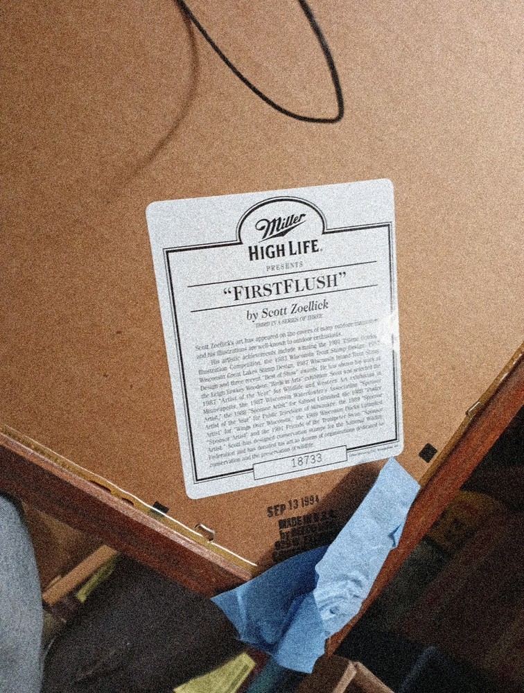 Miller High Life First Flush Beer Mirror