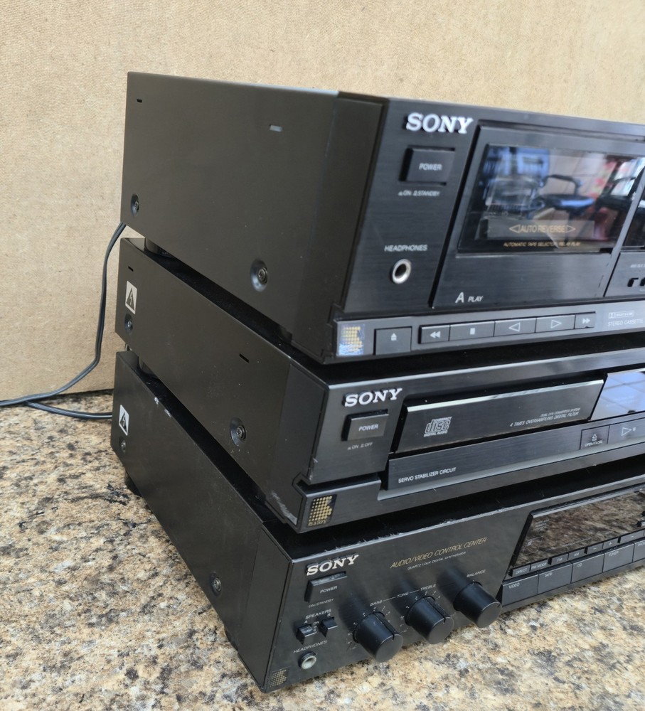 sony true HI-FI Stereo Components system w/remote SERVICED Fully Functional