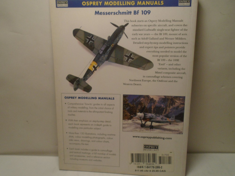 OSPREY MODELING MANUALS #17 MESSERSCHMITT BF 109 NEW CONDITION