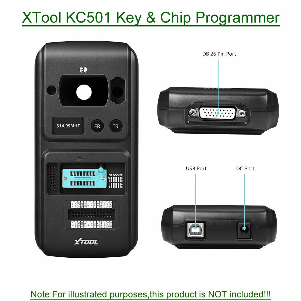 USB Power Data Transfer Cable Cord Lead for XTool KC501 Key & Chip Programmer