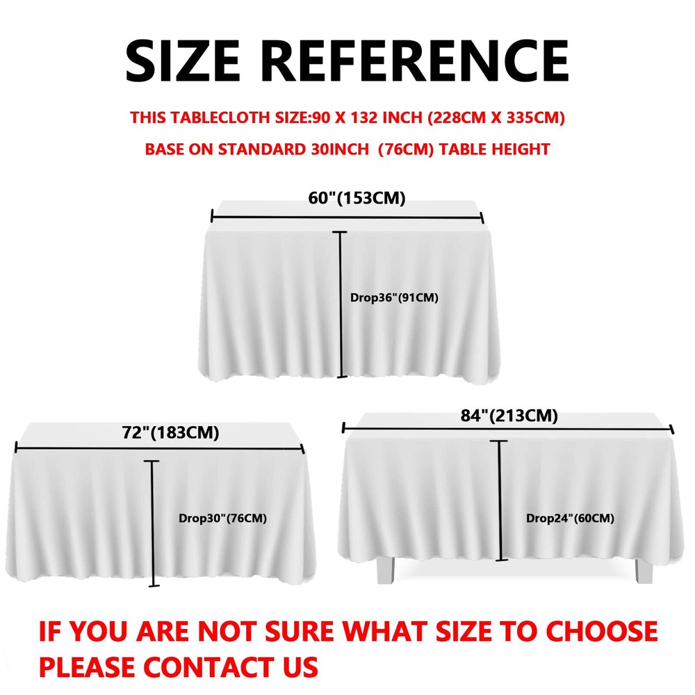 JYFLZQ Baby Blue Sequin Tablecloth 90" x 132" Rectangular Sparkly Drape Table...