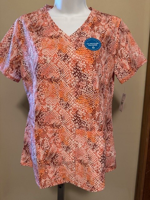 CK703 Python Perfect 2 Pocket Scrub Top by Cherokee