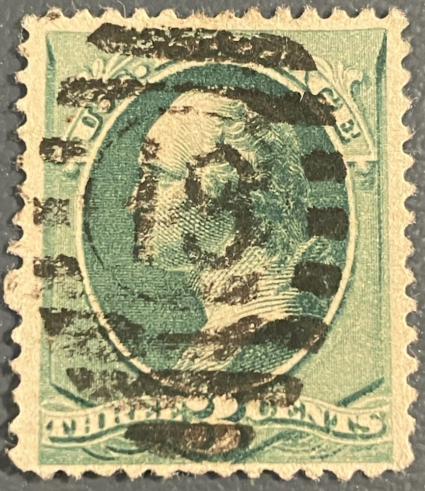 Scott #184 Three Cent Washington, Used, Very Fine