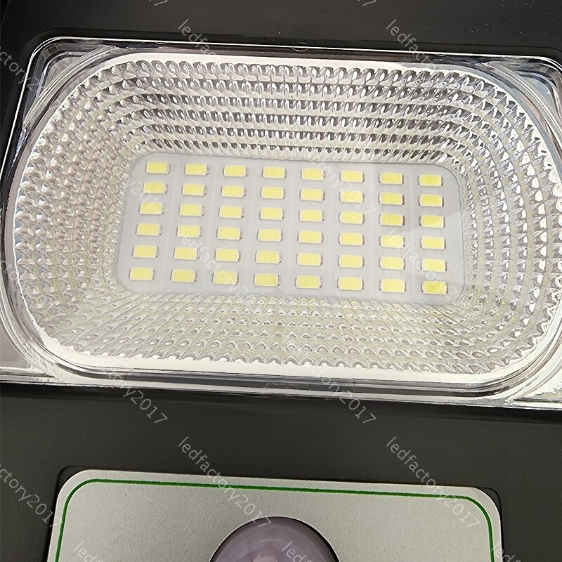DIM Solar LED Street Light Sensor Dusk Timer Remote Control Cool White Yard 150W