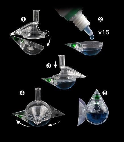 Aquarium CO2 Acrylic Drop Checker CO2 Indicator Tear Drop & 15ml