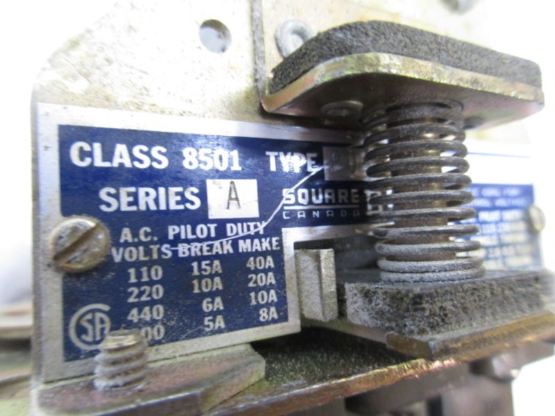 SQUARE D 8501-P04 RELAY UNMP