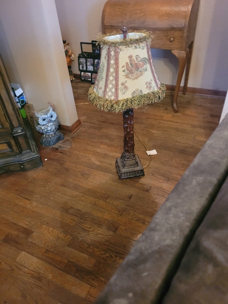 Table Lamp Palm Tree/pineapple Vintage.