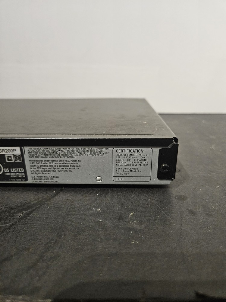 Sony DVP-SR200P DVD Player