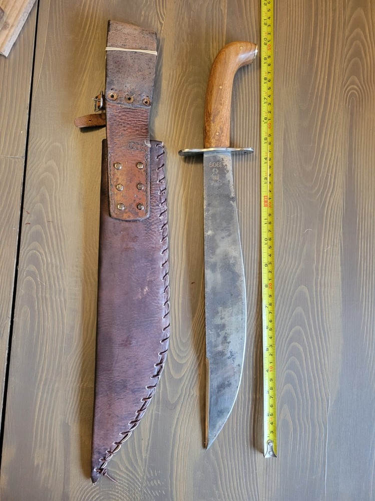 Modified WWI Bolo Dated 1909 w/Custom Sheath