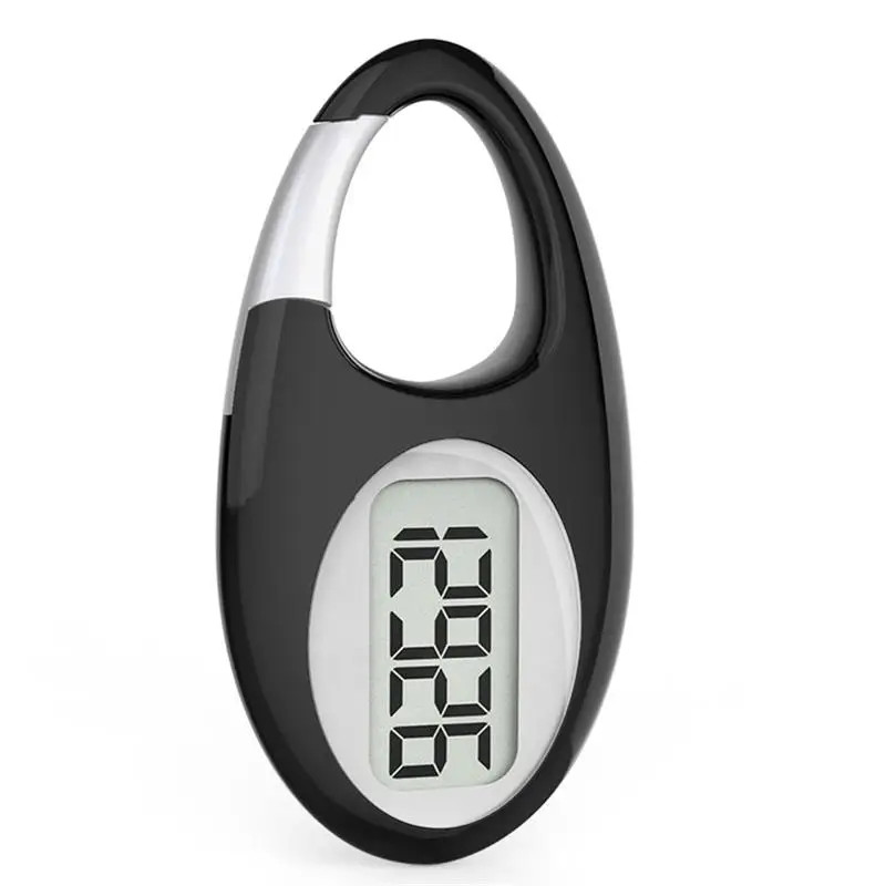 3D Pedometer for Walking Simple Step Tracker Counter with Large Digital Display