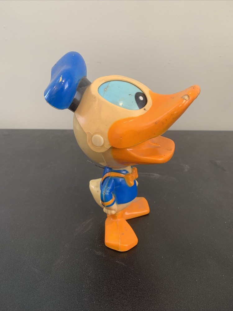 Vintage 1976 Donald Duck Chatter Chum 7" w/ Pull String Mattel No Noise