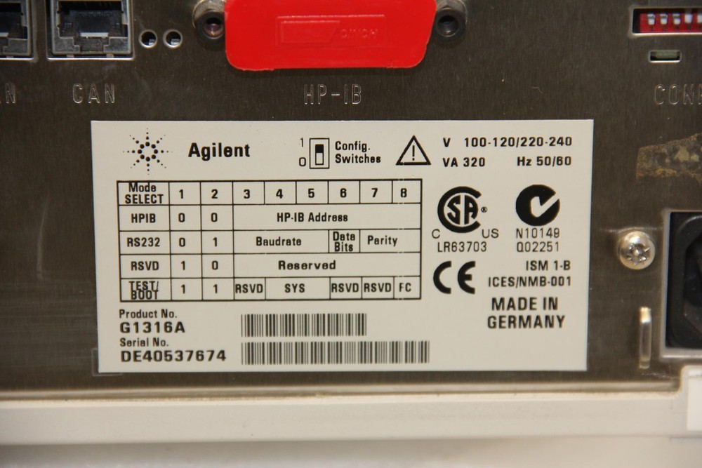 AGILENT G1316A 1100 Series COLCOM HPLC Column Compartment
