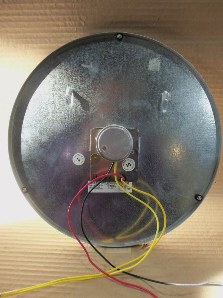 National Time Flush 12" EX-LV round Clock