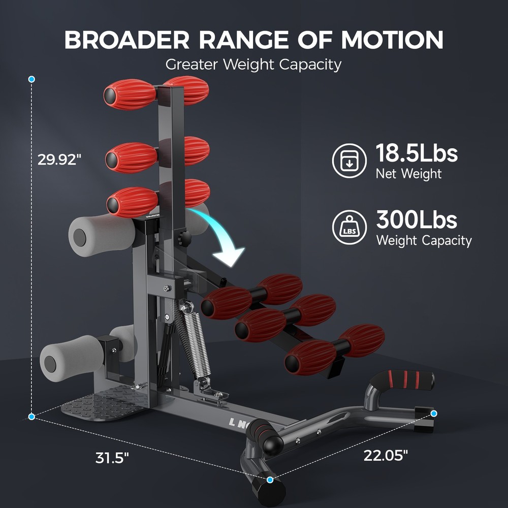 Deep Squat Adjustable Machine Glute Trainer Exercise Fitness Workout Machine New