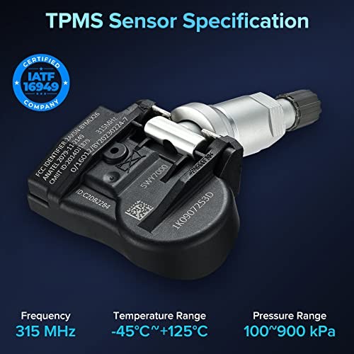 315MHz Programmed TPMS Tire Pressure Sensor Compatible with Audi A3 A4 A5 Q5