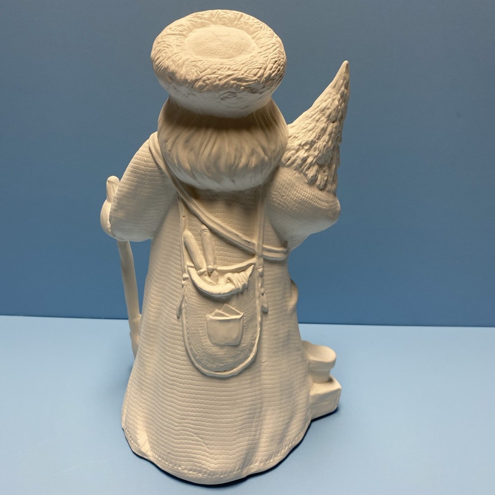 Ceramic Bisque Gare Tree Planting Santa Ready To Paint
