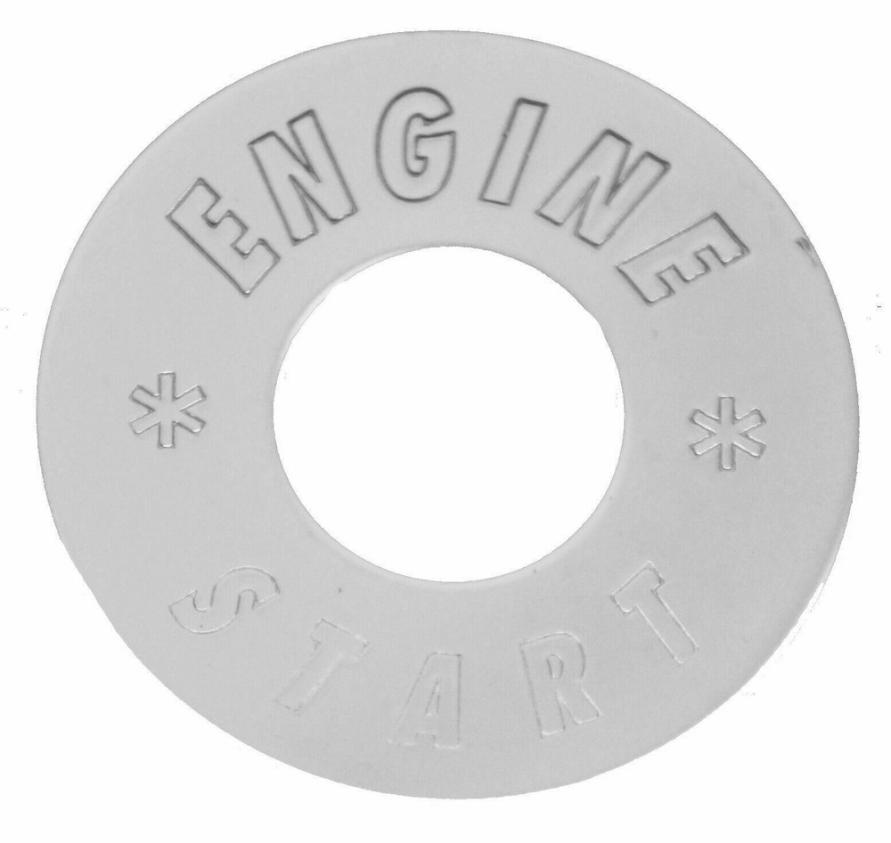 GG Switch Plate for Peterbilt Engine Start Button Stainless Steel #68496