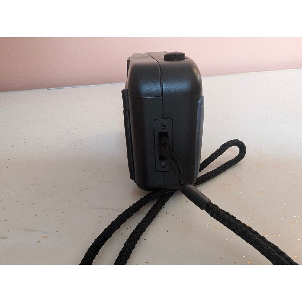 Olympus Trip MD3 35mm Camera Black Strap Leather Case Not Tested