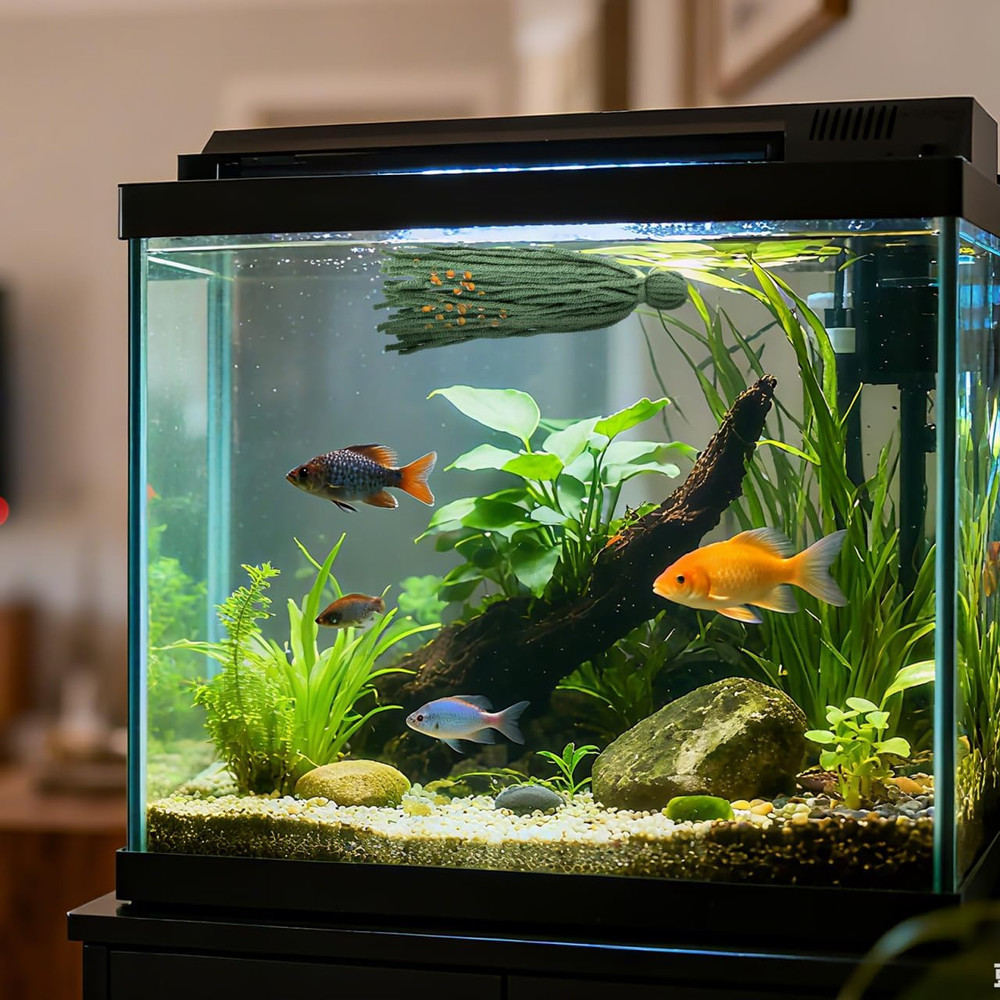 10Pcs Fish Breeding Spawning Mops Floating Egg Laying Mop for Aquarium Safe Habi