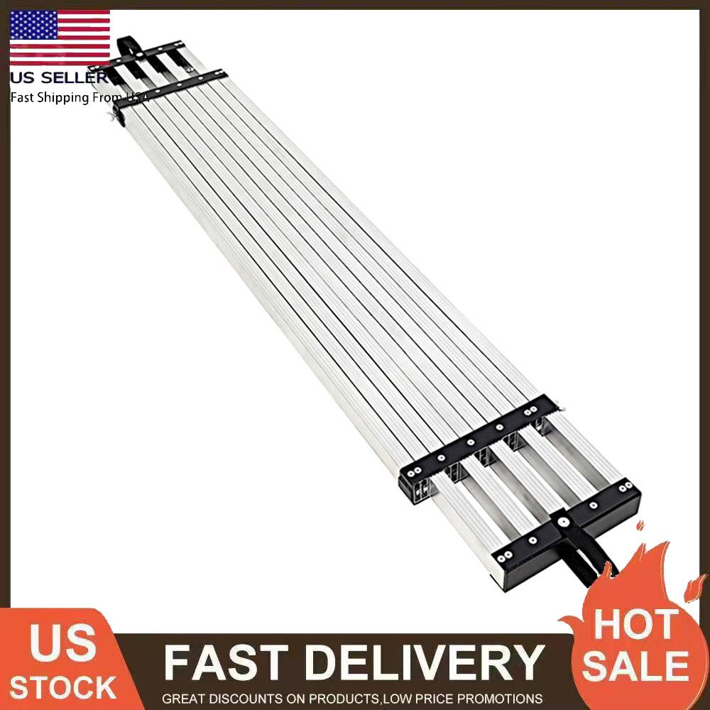 6-9 Ft Aluminum Work Plank Adjustable Platform 440lbs Capacity Scaffold Plank