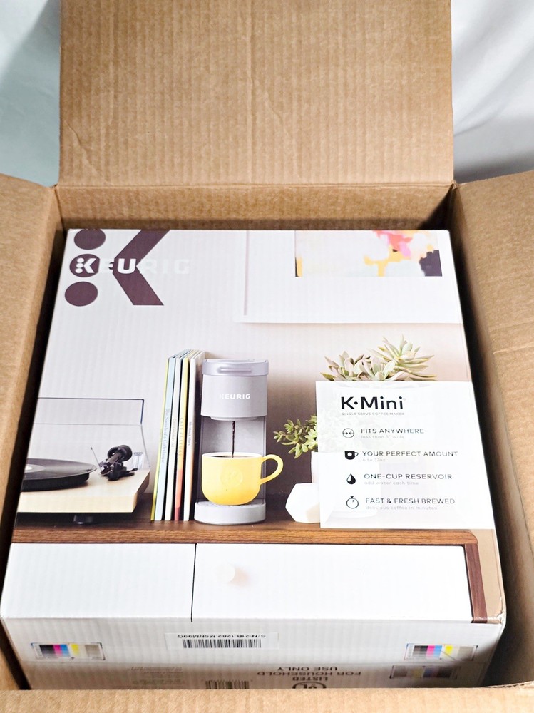 Keurig K-Mini Single Serve Coffee Maker White K-Cup Pod Compact Open Box C4